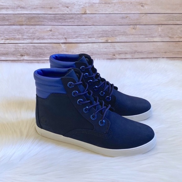 Timberland Dark Blue Nubuck Dausette Sneaker Boots - Picture 2 of 8